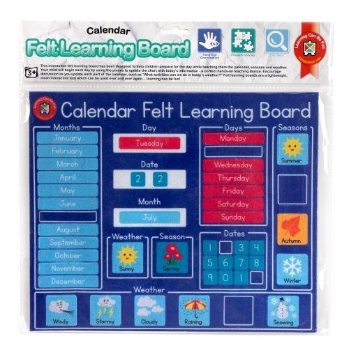 Felt Learning Board - Calandar-Learning Can Be Fun-The Creative Toy Shop