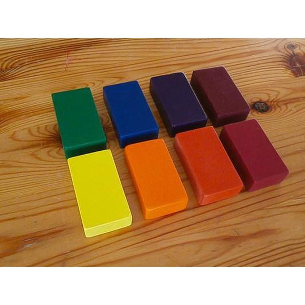 Filana 8 Block Organic Beeswax Crayons Rainbow Colours - Filana - The Creative Toy Shop