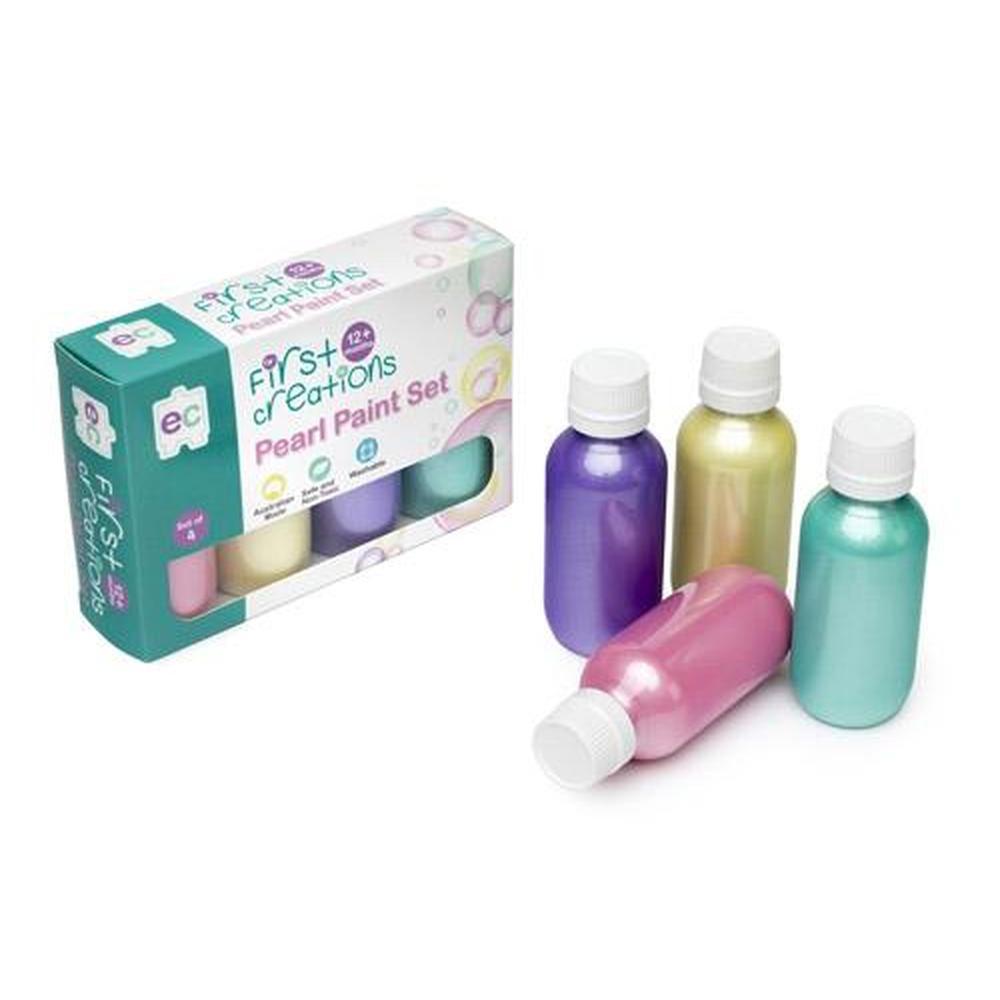 First Creations Pearl Paint Set - Educational Colours - The Creative Toy Shop