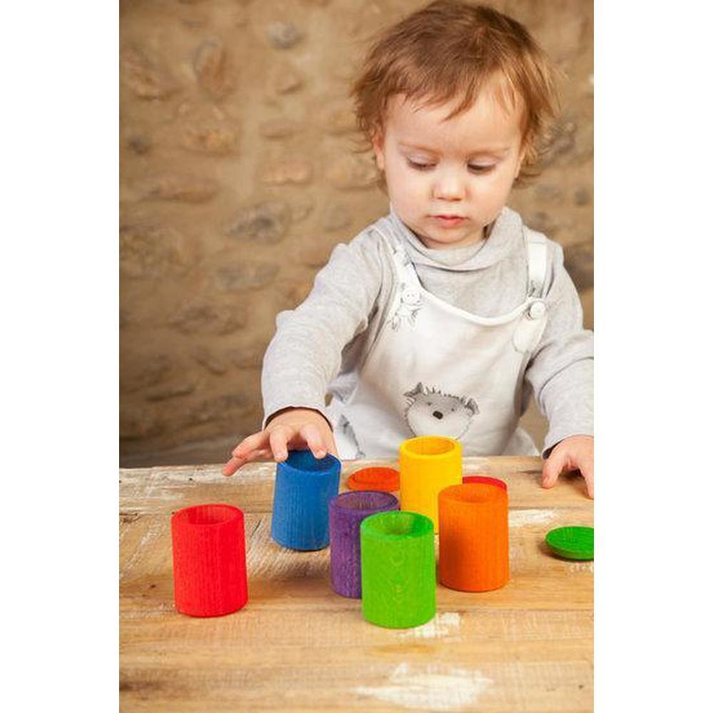 Grapat Colours Cups with Lids - Grapat - The Creative Toy Shop
