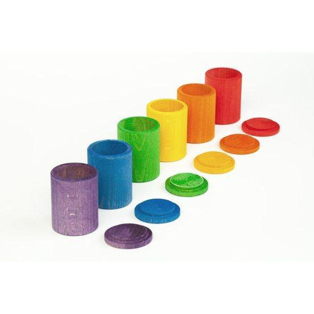 Grapat Colours Cups with Lids - Grapat - The Creative Toy Shop