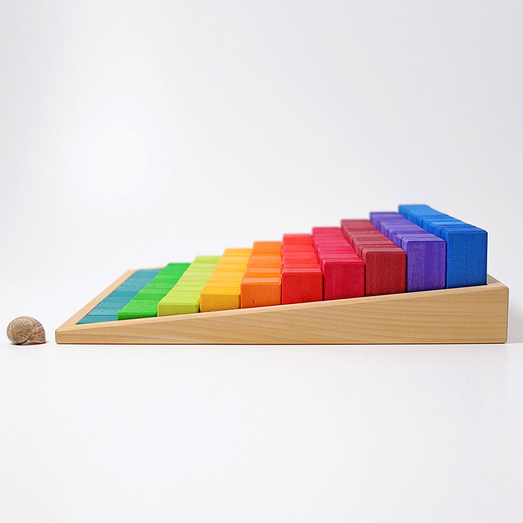 Grimm's 100 Stepped Blocks - Large - Grimm's Spiel and Holz Design - The Creative Toy Shop