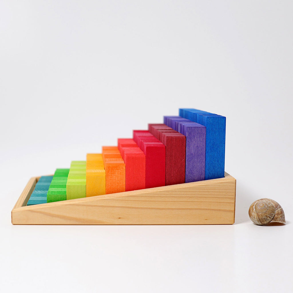 Grimm's 100 Stepped Blocks - Small - Grimm's Spiel and Holz Design - The Creative Toy Shop