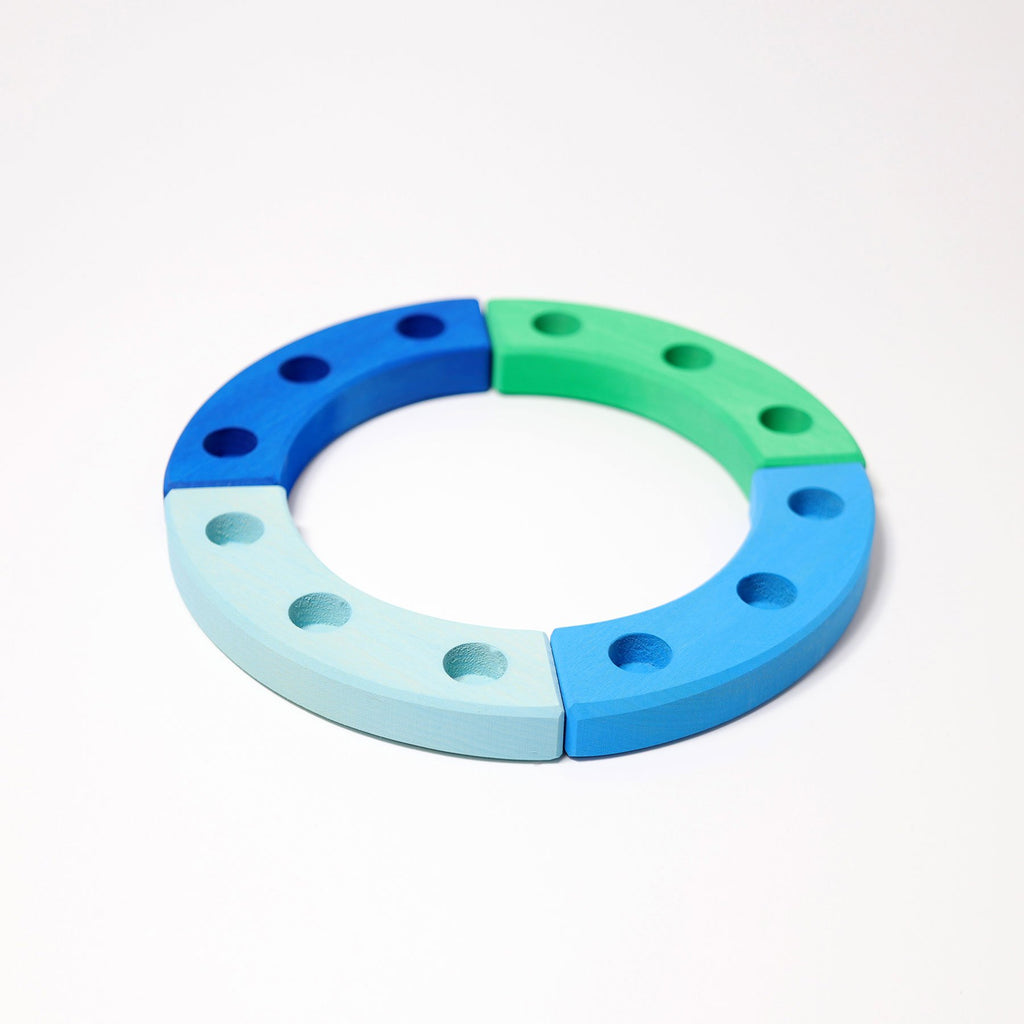 Grimm's Birthday Ring - Small Blue/Green - Grimm's Spiel and Holz Design - The Creative Toy Shop