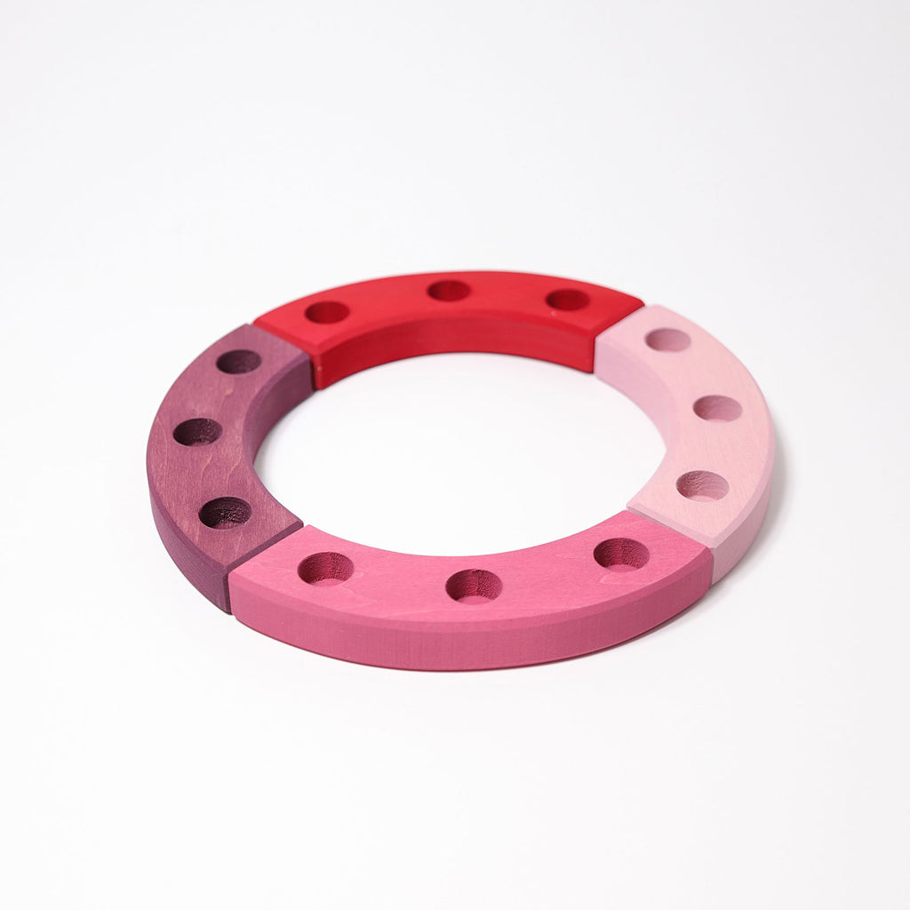 Grimm's Birthday Ring - Small Red/Pink - Grimm's Spiel and Holz Design - The Creative Toy Shop