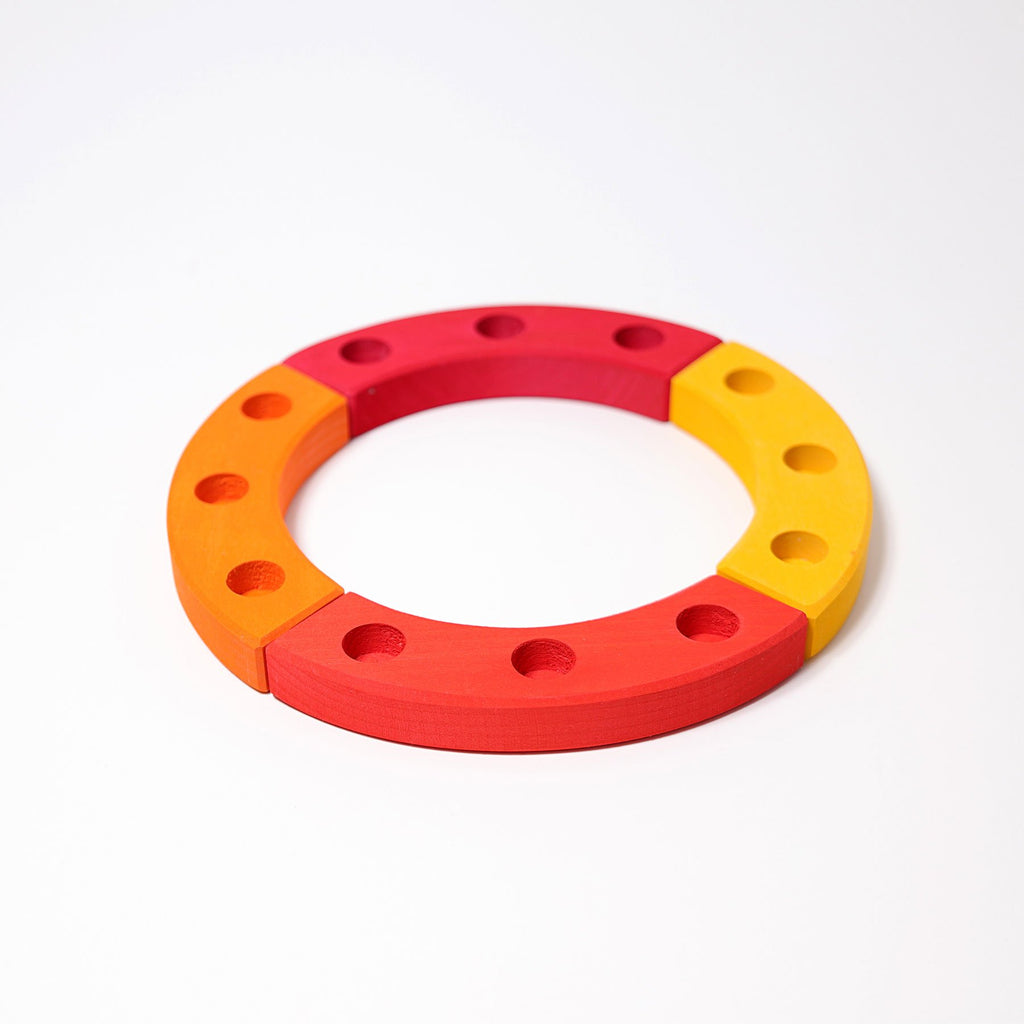 Grimm's Birthday Ring - Small Yellow/Red/Orange - Grimm's Spiel and Holz Design - The Creative Toy Shop