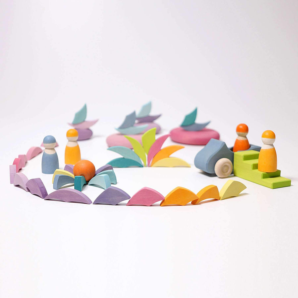Grimm's Building Set Colour Wheel - Pastel - New 2019 - Grimm's Spiel and Holz Design - The Creative Toy Shop