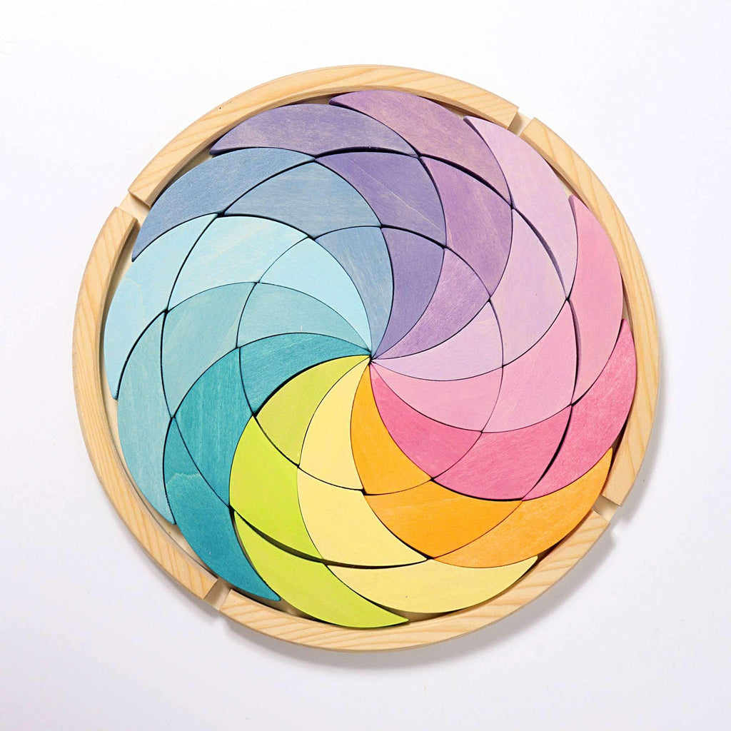 Grimm's Building Set Colour Wheel - Pastel - New 2019 - Grimm's Spiel and Holz Design - The Creative Toy Shop
