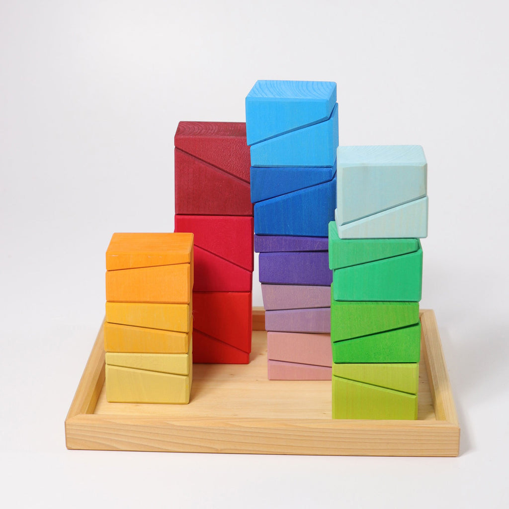 Grimm's Building Set Sloping Blocks - Grimm's Spiel and Holz Design - The Creative Toy Shop