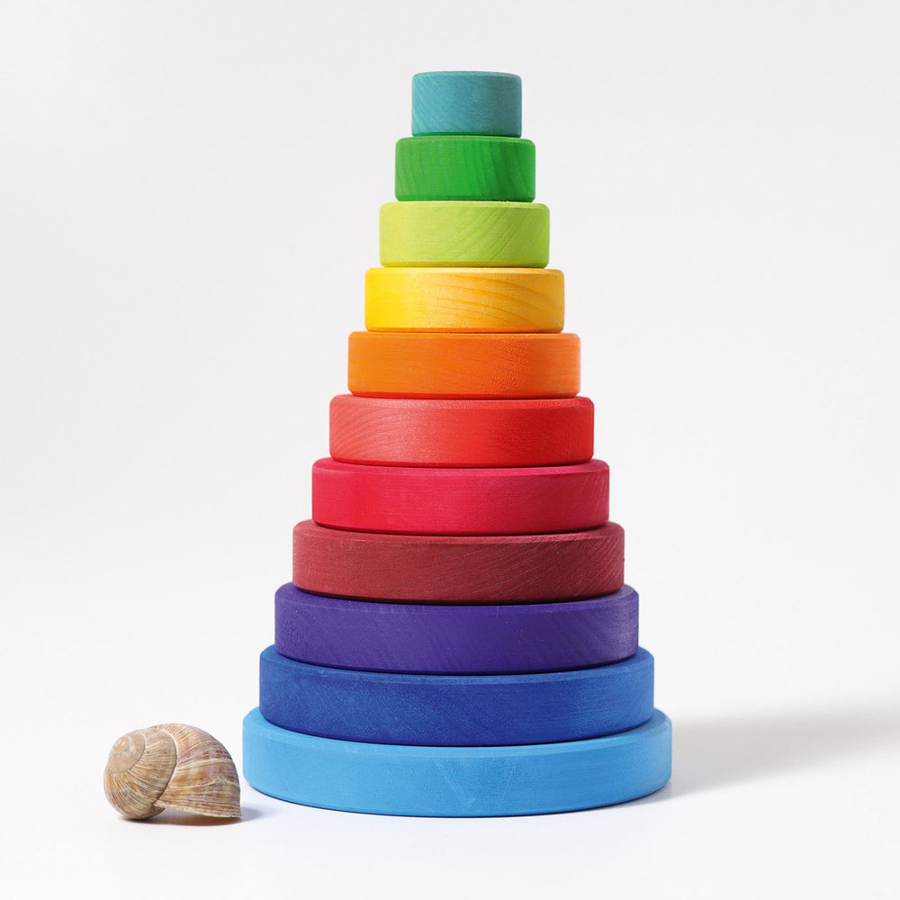 Grimm's Conical Stacking Tower - Grimm's Spiel and Holz Design - The Creative Toy Shop