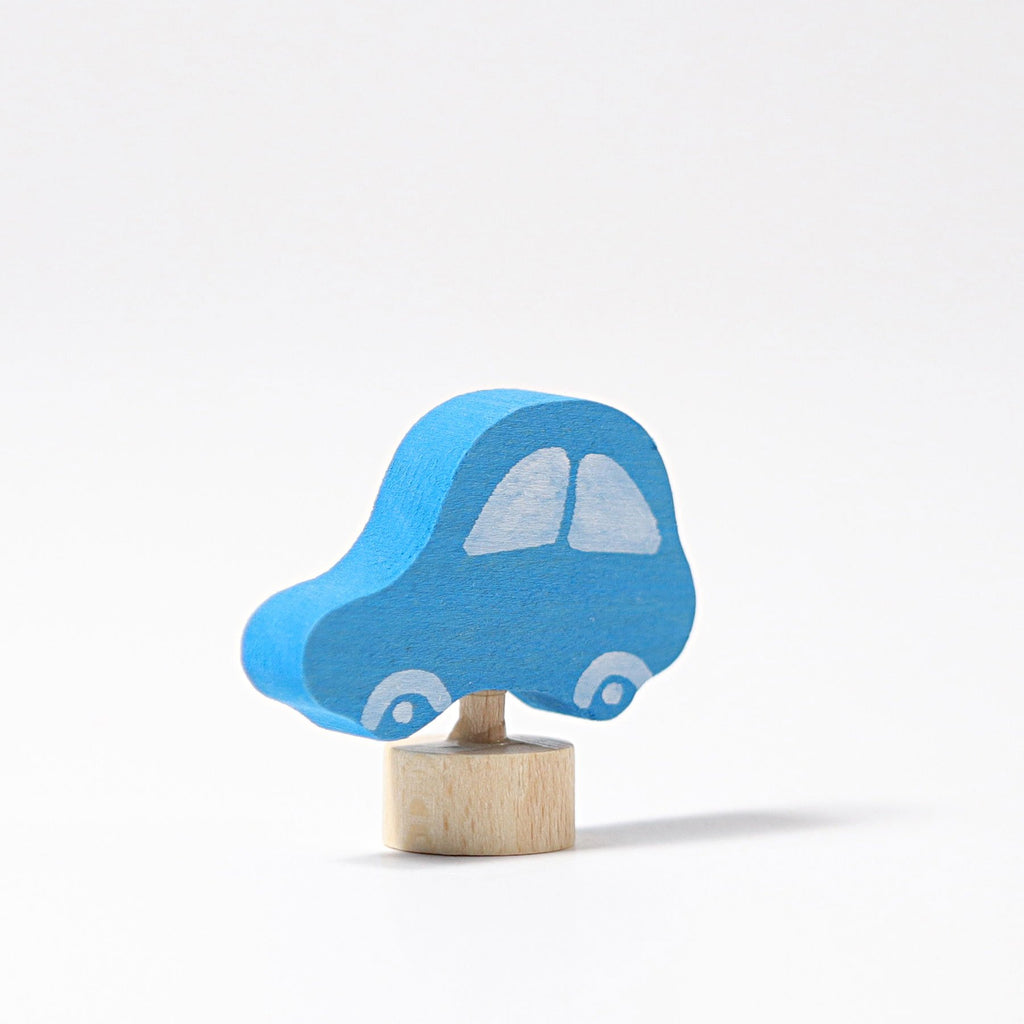 Grimm's Decorative Figure - Blue Car - Grimm's Spiel and Holz Design - The Creative Toy Shop