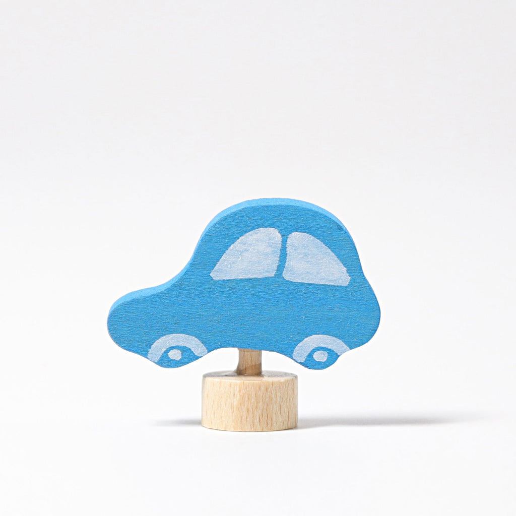 Grimm's Decorative Figure - Blue Car - Grimm's Spiel and Holz Design - The Creative Toy Shop