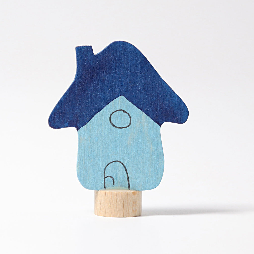 Grimm's Decorative Figure - Blue House - Grimm's Spiel and Holz Design - The Creative Toy Shop