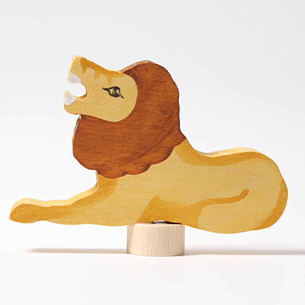 Grimm's Decorative Figure - Hand Painted Lion - Grimm's Spiel and Holz Design - The Creative Toy Shop