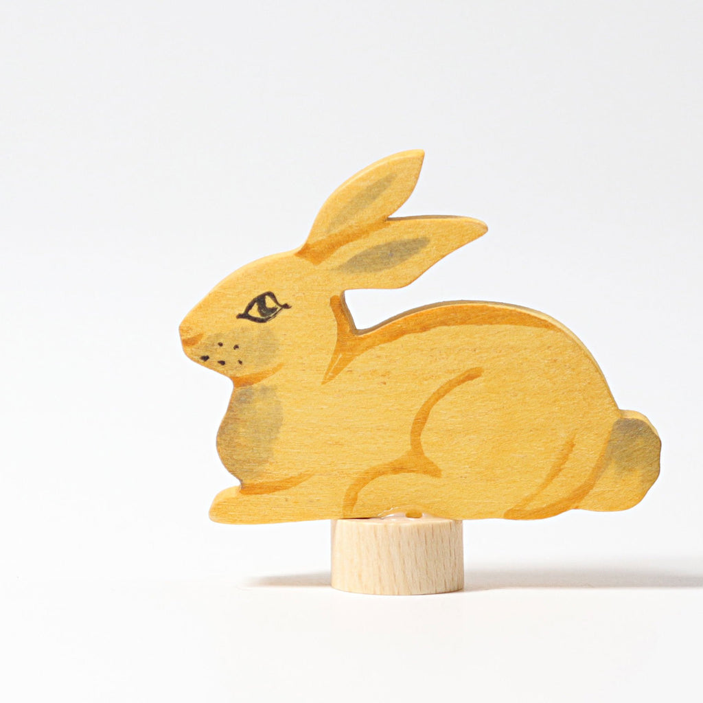 Grimm's Decorative Figure - Hand Painted Rabbit - Grimm's Spiel and Holz Design - The Creative Toy Shop