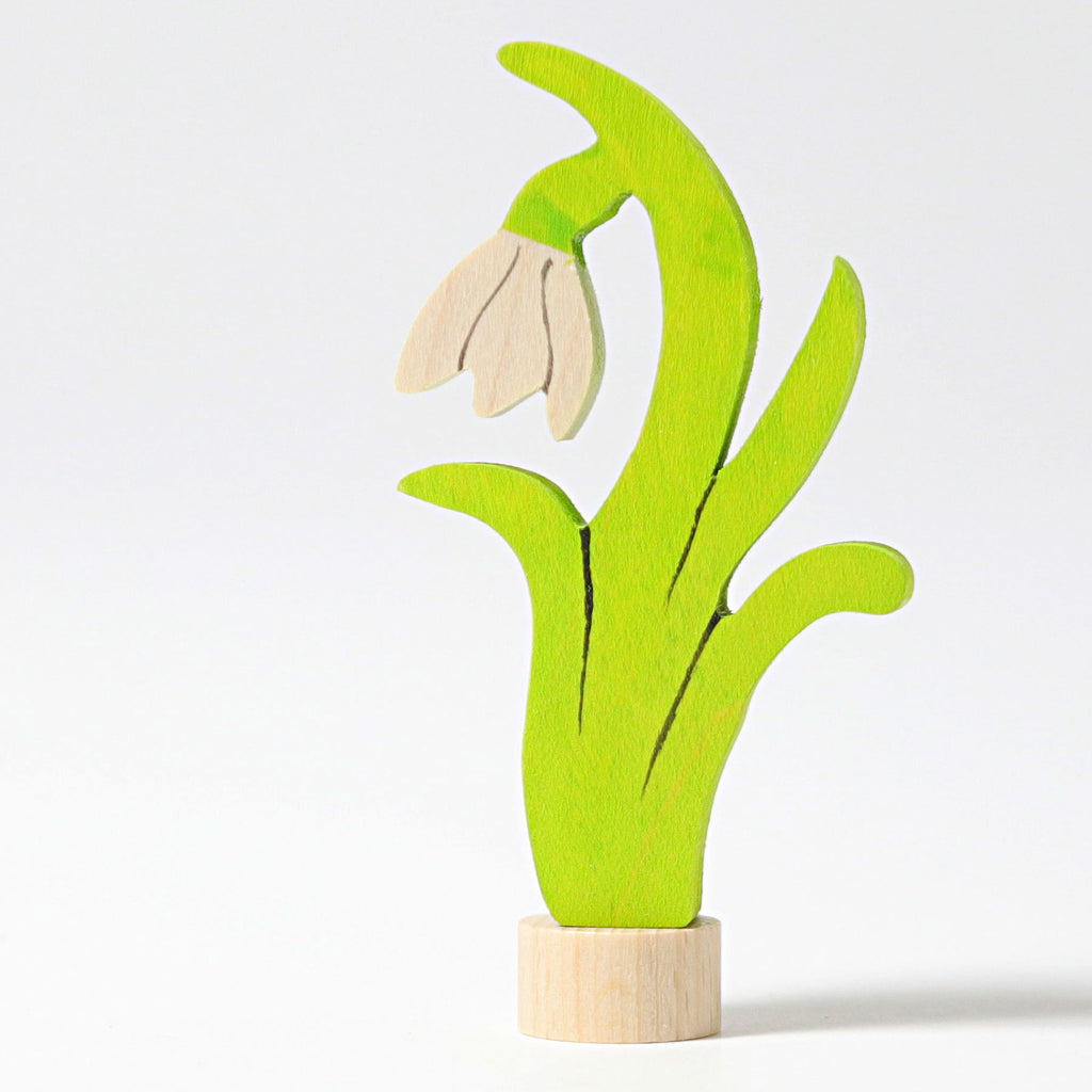 Grimm's Decorative Figure - Hand Painted Snow Drop - Grimm's Spiel and Holz Design - The Creative Toy Shop
