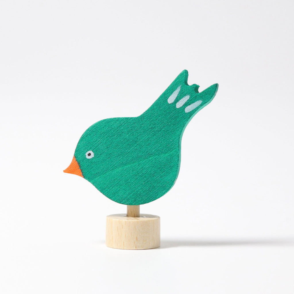 Grimm's Decorative Figure - Pecking Bird - Grimm's Spiel and Holz Design - The Creative Toy Shop