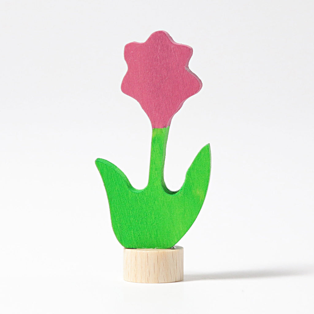 Grimm's Decorative Figure - Pink Flower - Grimm's Spiel and Holz Design - The Creative Toy Shop