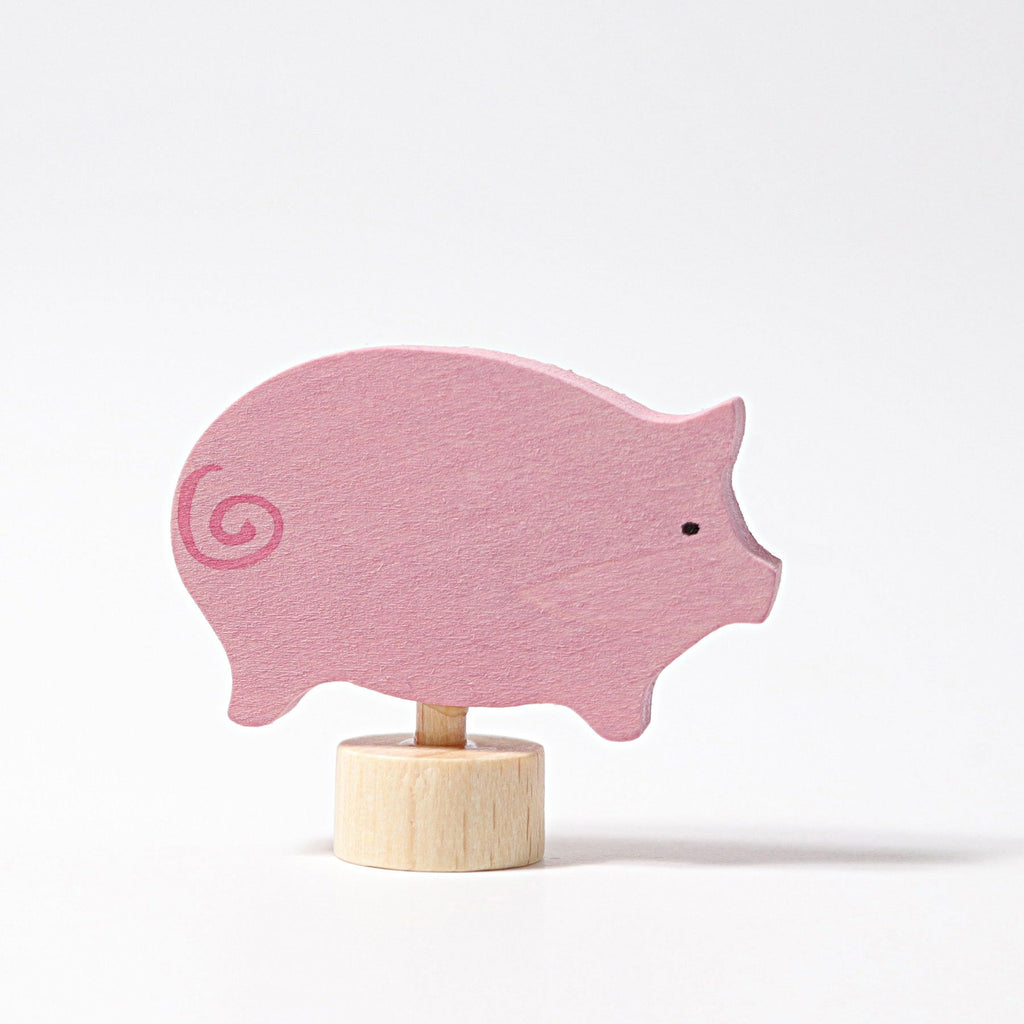 Grimm's Decorative Figure - Pink Pig - Grimm's Spiel and Holz Design - The Creative Toy Shop
