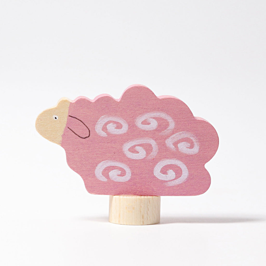 Grimm's Decorative Figure - Pink Sheep - Grimm's Spiel and Holz Design - The Creative Toy Shop