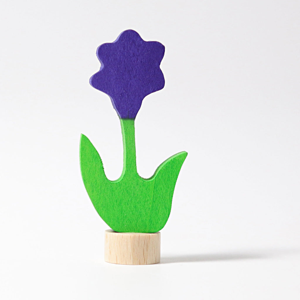 Grimm's Decorative Figure - Purple Flower - Grimm's Spiel and Holz Design - The Creative Toy Shop