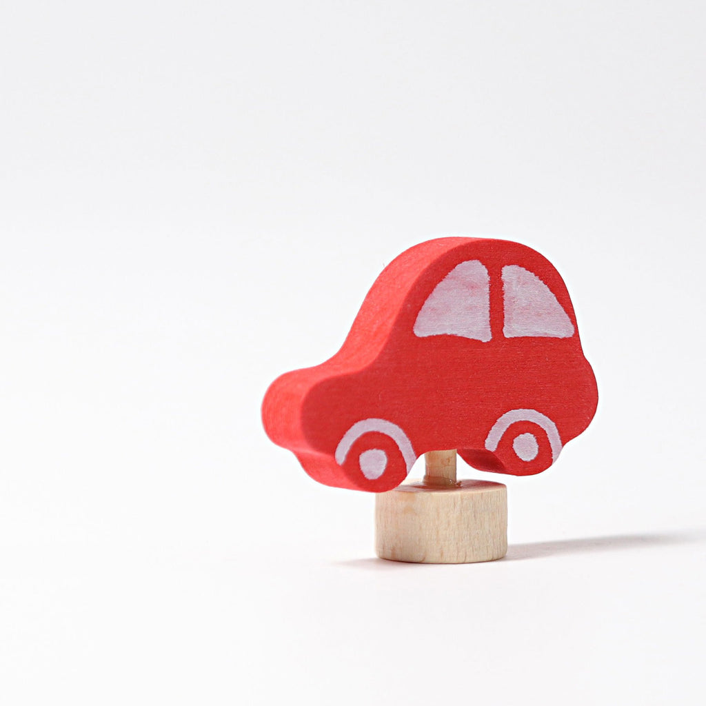 Grimm's Decorative Figure - Red Car - Grimm's Spiel and Holz Design - The Creative Toy Shop