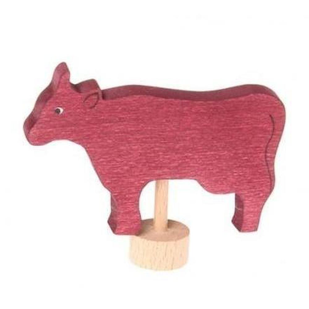 Grimm's Decorative Figure - Red Cow - Grimm's Spiel and Holz Design - The Creative Toy Shop