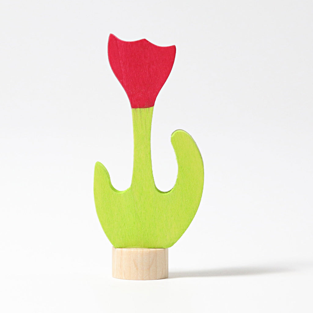Grimm's Decorative Figure - Red Tulip - Grimm's Spiel and Holz Design - The Creative Toy Shop