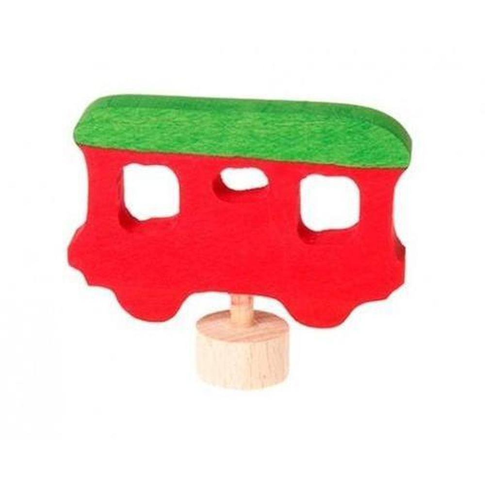 Grimm's Decorative Figure - Train Carriage Red - Grimm's Spiel and Holz Design - The Creative Toy Shop