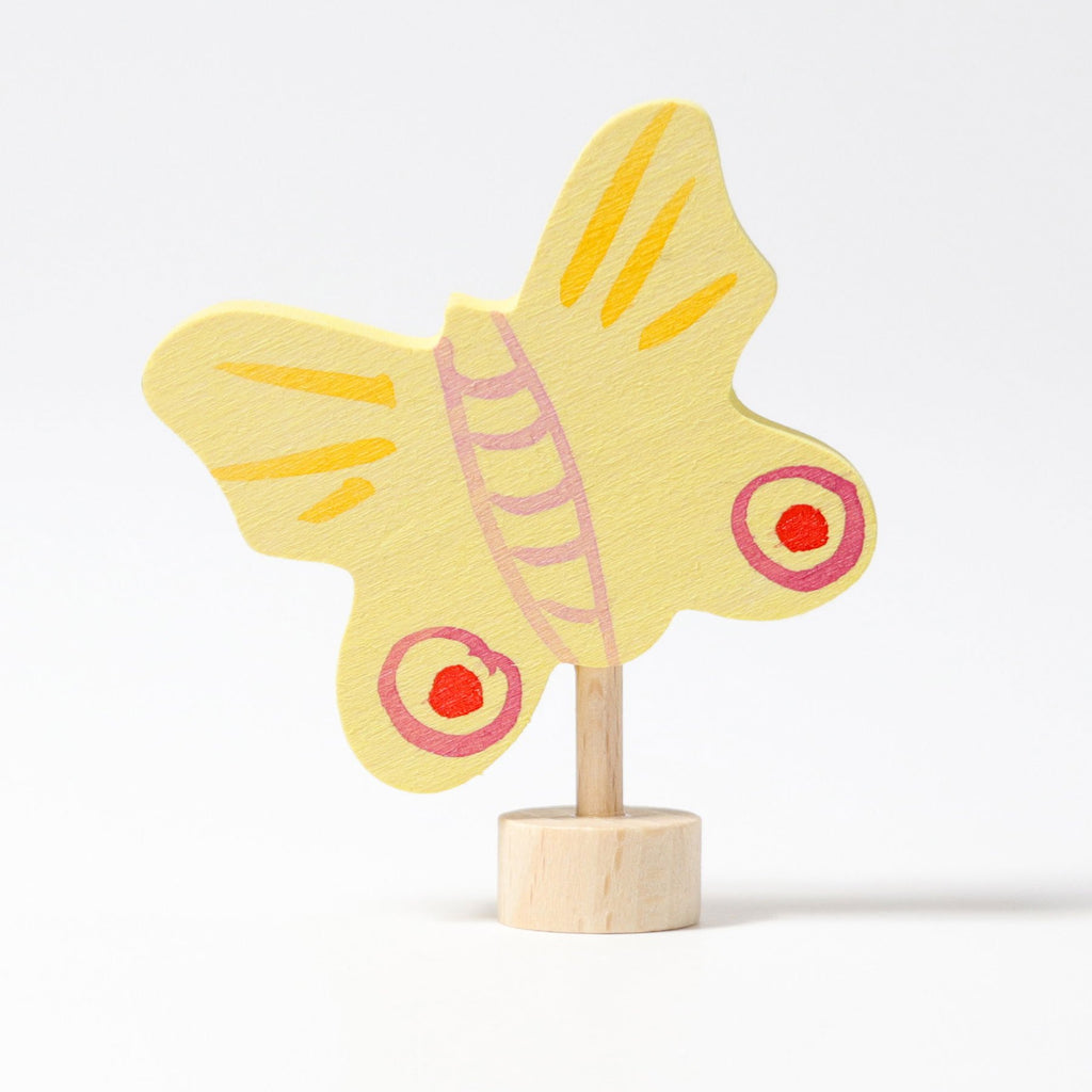 Grimm's Decorative Figure - Yellow Butterfly - Grimm's Spiel and Holz Design - The Creative Toy Shop
