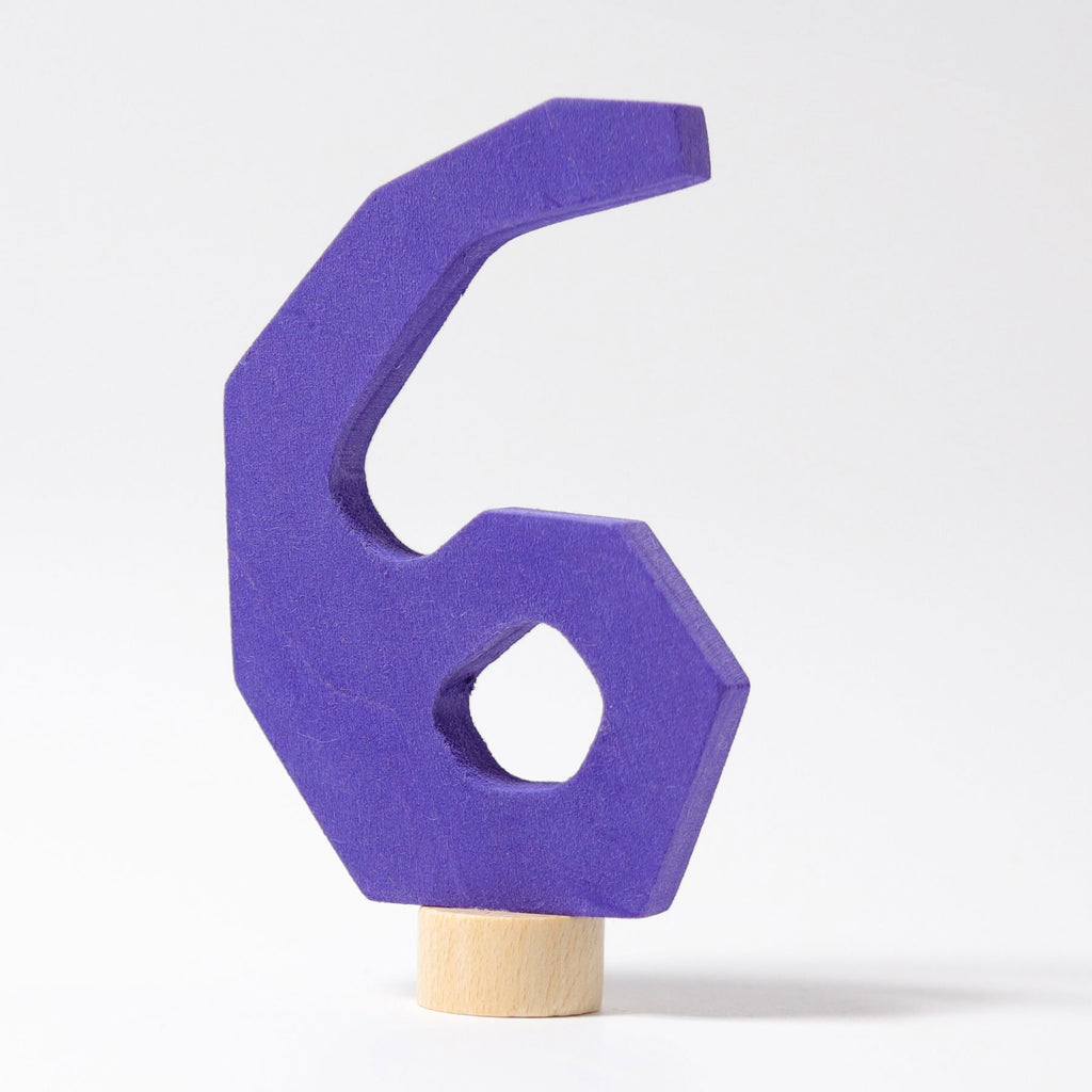 Grimm's Decorative Number - Six - Grimm's Spiel and Holz Design - The Creative Toy Shop