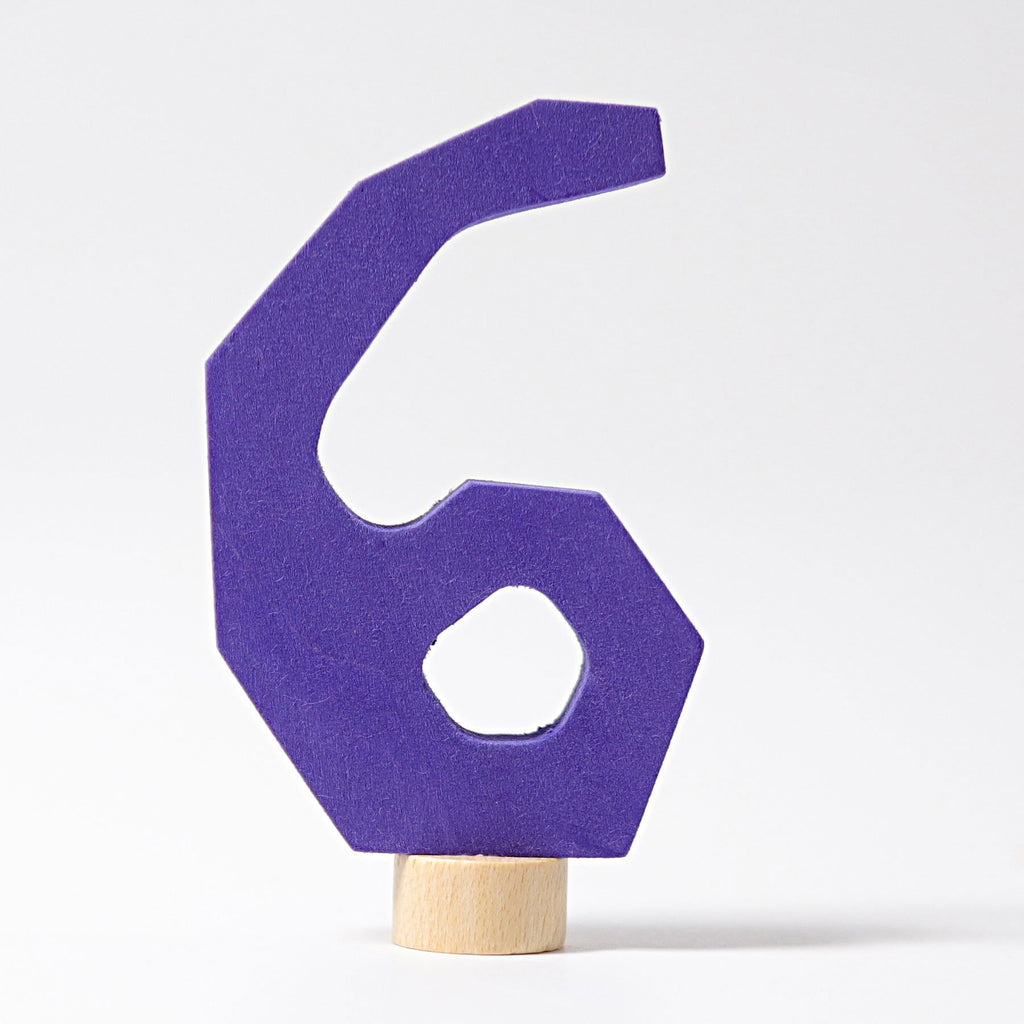 Grimm's Decorative Number - Six - Grimm's Spiel and Holz Design - The Creative Toy Shop