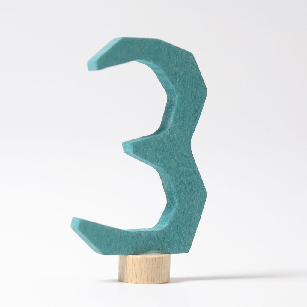 Grimm's Decorative Number - Three - Grimm's Spiel and Holz Design - The Creative Toy Shop