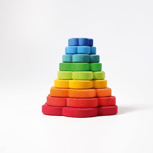 Grimm's - Flower Stacking Tower-Grimm's Spiel and Holz Design-The Creative Toy Shop