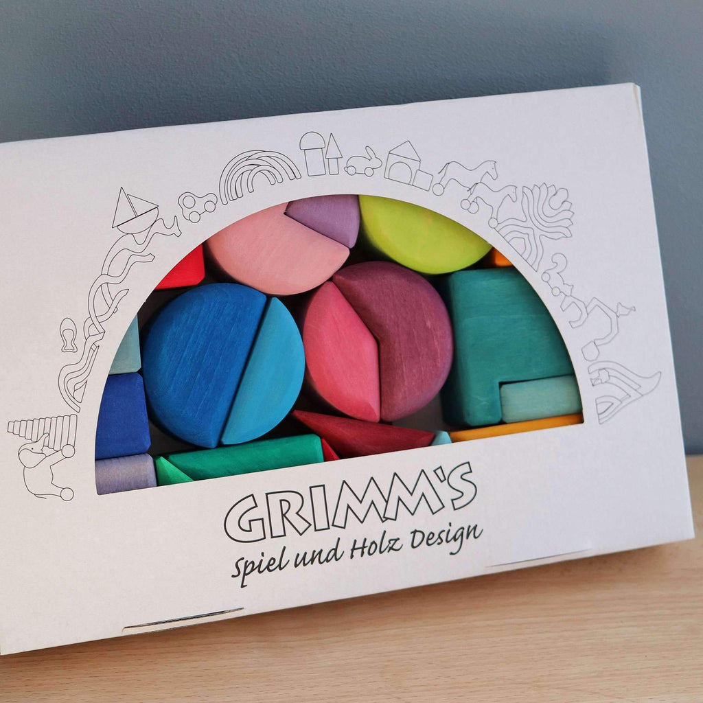 Grimm's Geometric Shape blocks - Grimm's Spiel and Holz Design - The Creative Toy Shop