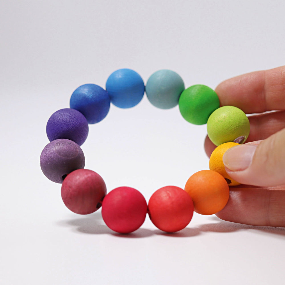 Grimm's Grasping Bead Ring - Grimm's Spiel and Holz Design - The Creative Toy Shop