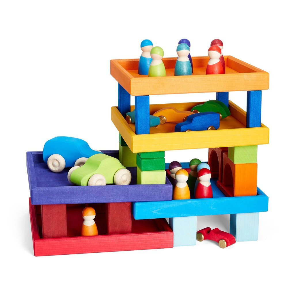 Grimm's Individual Rainbow Play Trays - Grimm's Spiel and Holz Design - The Creative Toy Shop
