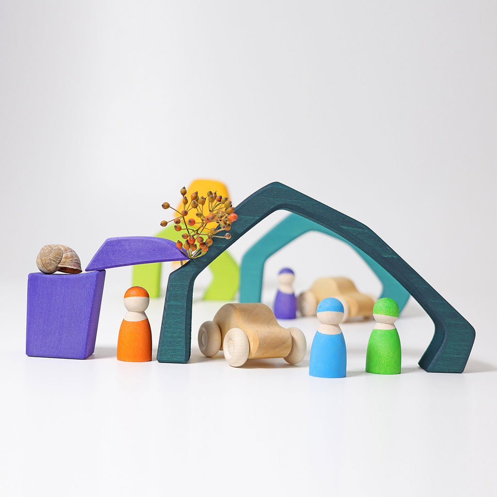 Grimm's Large 4 Elements Building Set - Grimm's Spiel and Holz Design - The Creative Toy Shop