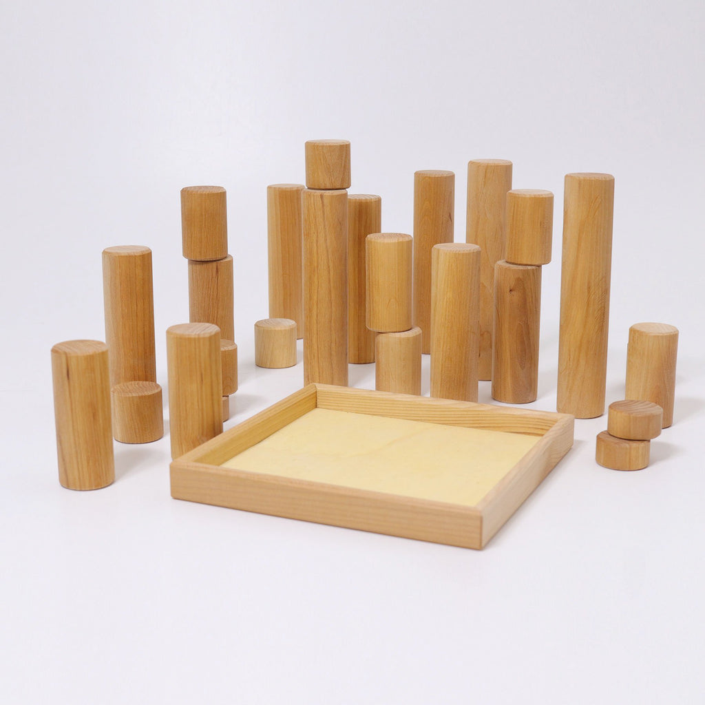 Grimm's Large Building Rollers - Natural - New 2020 - Grimm's Spiel and Holz Design - The Creative Toy Shop
