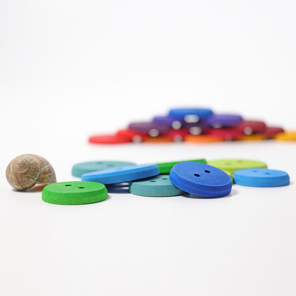 Grimm's Large Buttons for Threading - Grimm's Spiel and Holz Design - The Creative Toy Shop