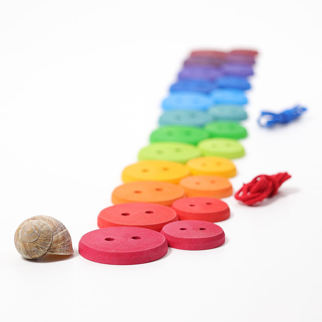 Grimm's Large Buttons for Threading - Grimm's Spiel and Holz Design - The Creative Toy Shop