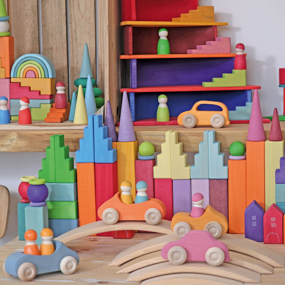 Grimm's Large Convertible - Blue - Grimm's Spiel and Holz Design - The Creative Toy Shop