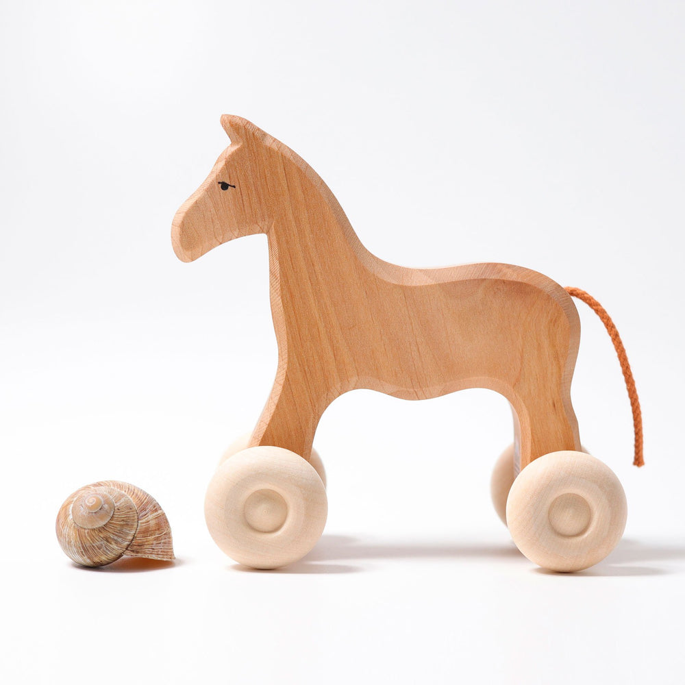Grimm's Large Horse on Wheels - Grimm's Spiel and Holz Design - The Creative Toy Shop