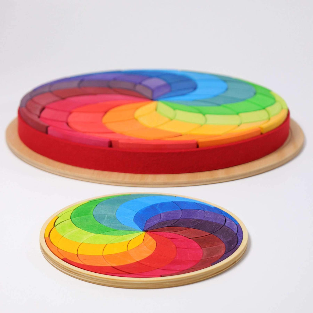 Grimm's large Mandala Circle Coloured Spiral - Grimm's Spiel and Holz Design - The Creative Toy Shop