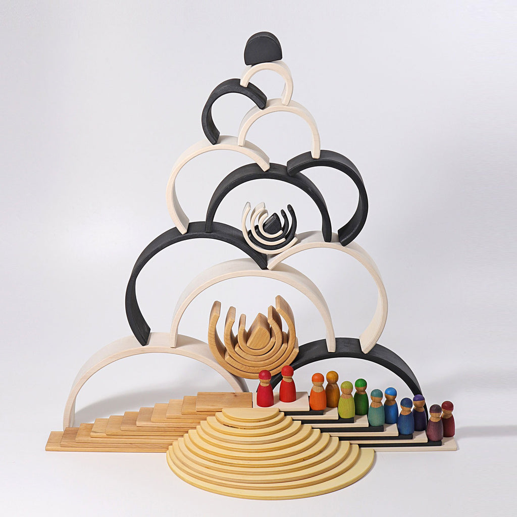 Grimm's Large Rainbow - Monochrome - Grimm's Spiel and Holz Design - The Creative Toy Shop