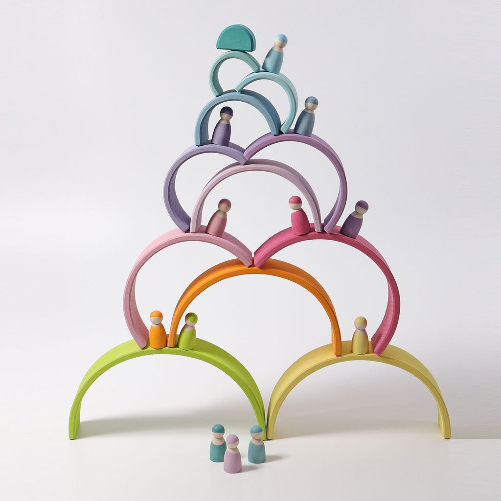 Grimm's Large Rainbow - Pastel - Grimm's Spiel and Holz Design - The Creative Toy Shop