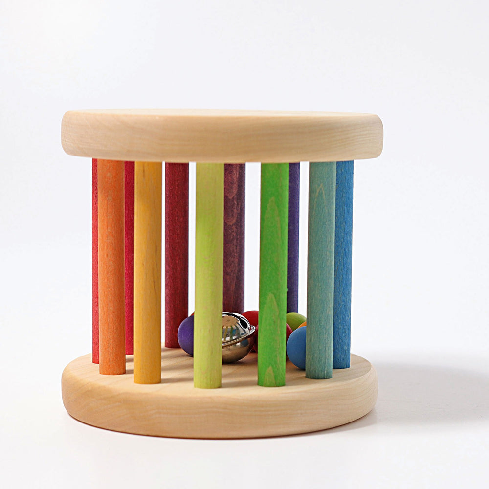 Grimm's Large Rainbow Rolling Wheel - Grimm's Spiel and Holz Design - The Creative Toy Shop