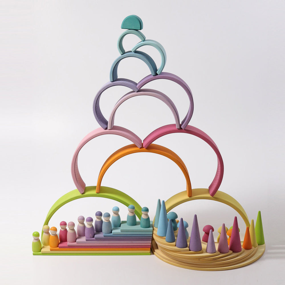 Grimm's Large Semi Circles - Natural - Grimm's Spiel and Holz Design - The Creative Toy Shop