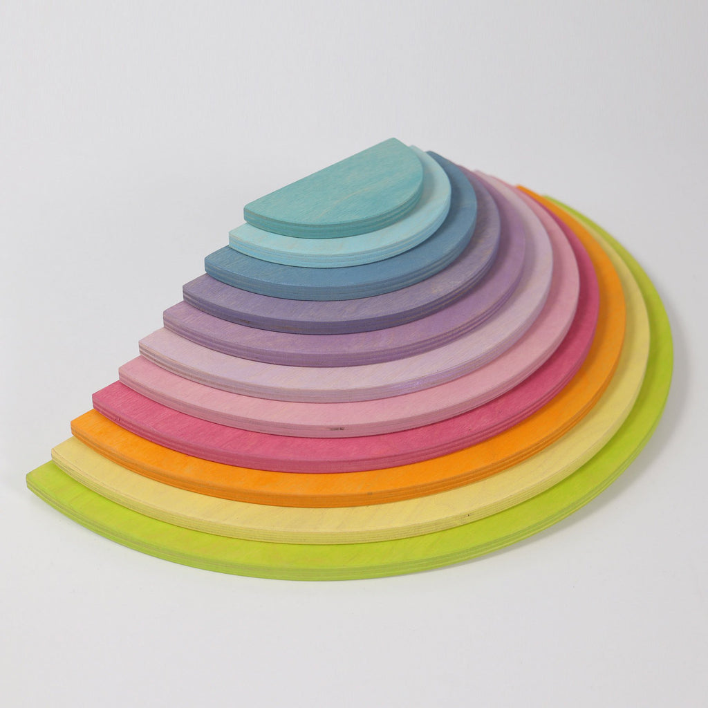Grimm's Large Semi Circles - Pastel - Grimm's Spiel and Holz Design - The Creative Toy Shop