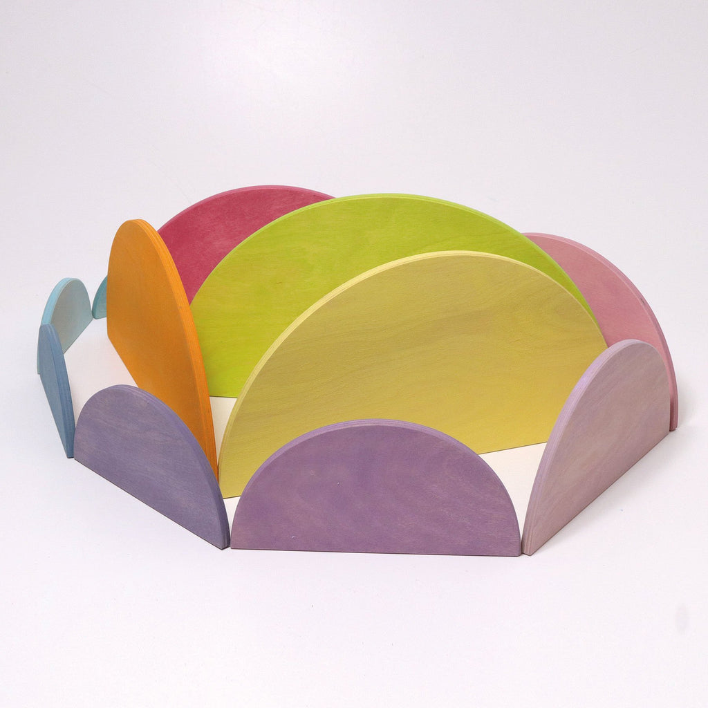 Grimm's Large Semi Circles - Pastel - Grimm's Spiel and Holz Design - The Creative Toy Shop
